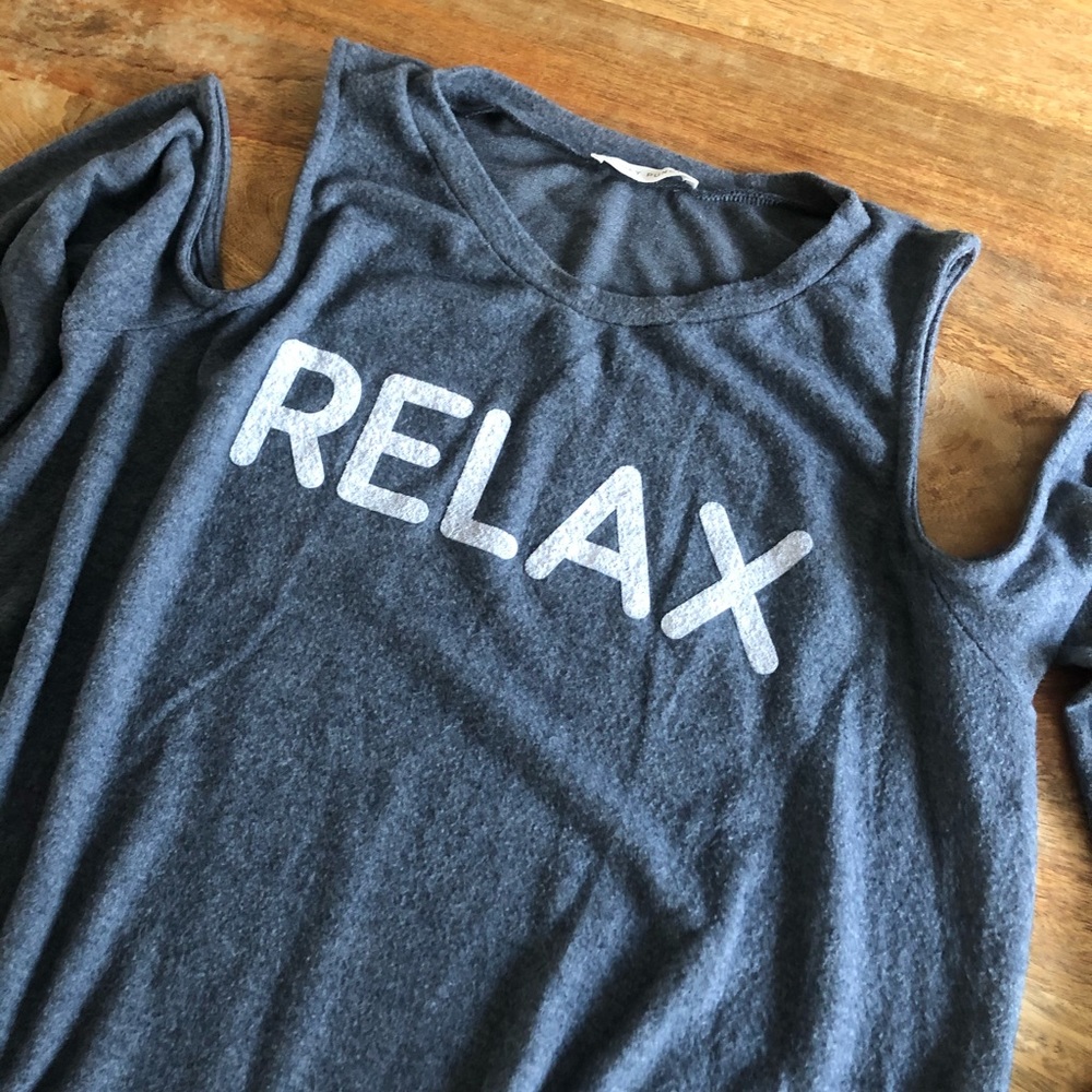 Honey Punch Cold Shoulder Sweatshirt